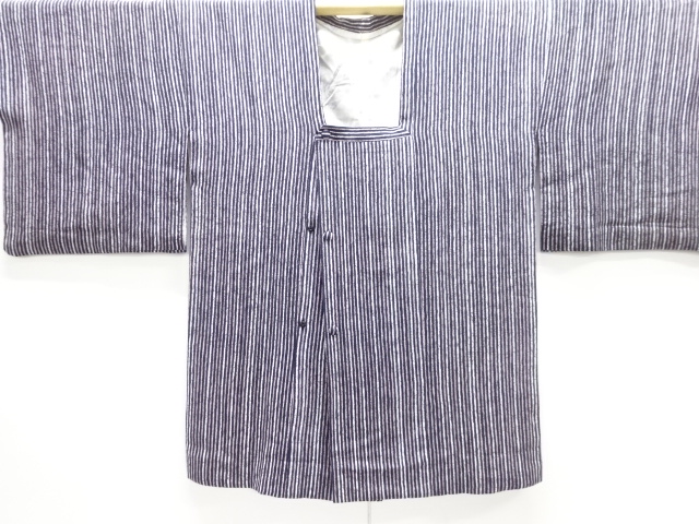 JAPANESE MICHIYUKI COAT / CHIRIMEN / STRIPE